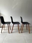 3 sedie in legno Vitra HAL