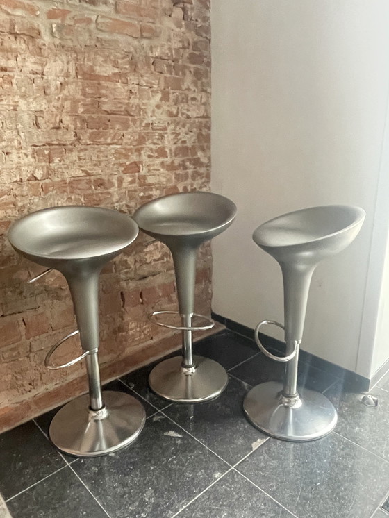 Image 1 of 3x Magis Bombo Tabouret de bar gris