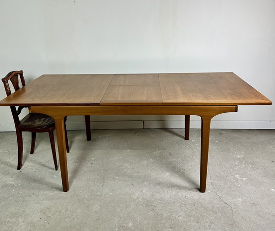 Image 1 of Scandinavian Style Teak Extensible Table By Nathan Furniture 1960