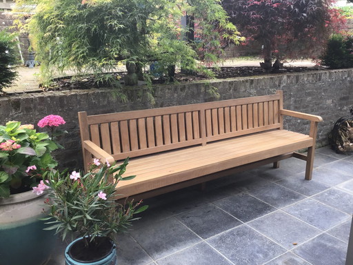 Banc de jardin en chêne massif