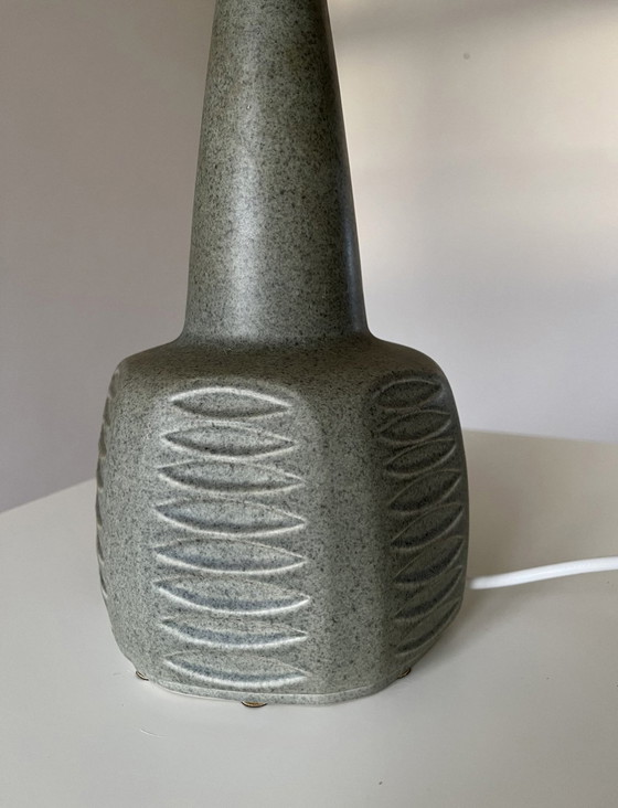 Image 1 of Søholm Einar Johansen Ceramic Tabele Lamp/Lamp Foot, Hare Fur Glaze, Vintage, Handmade 1960S