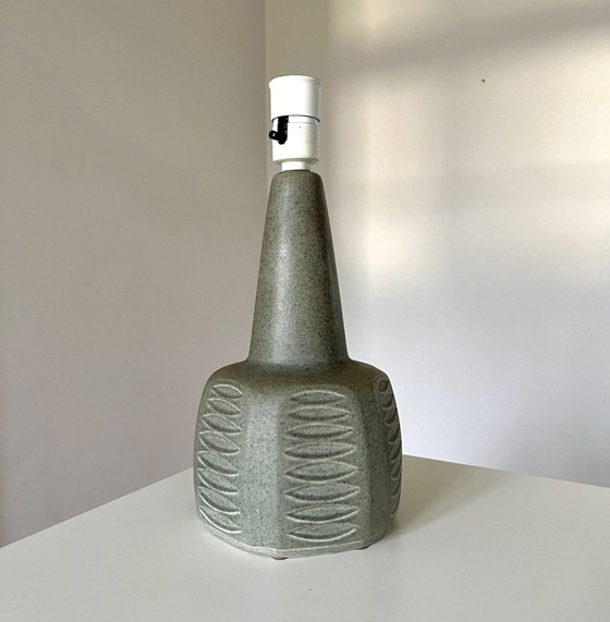 Image 1 of Søholm Einar Johansen Ceramic Tabele Lamp/Lamp Foot, Hare Fur Glaze, Vintage, Handmade 1960S