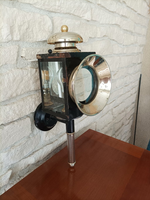 Antique Electric Fiacre Lamp