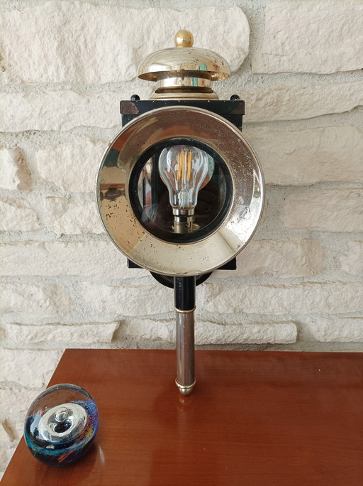 Antique Electric Fiacre Lamp