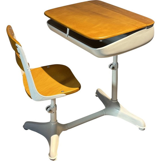 Image 1 of Vintage American school desk