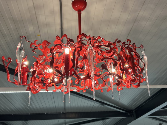 Image 1 of Brand van Egmond Flower Power Chandelier Red