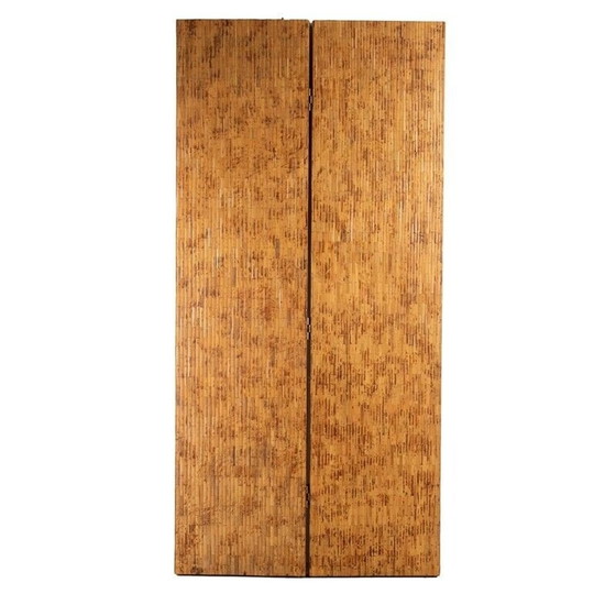 Image 1 of Biombo italiano plegable con espejo de mediados de siglo de Maurizio Mariani y Giusto Puri Purini para Vivai Del Sud