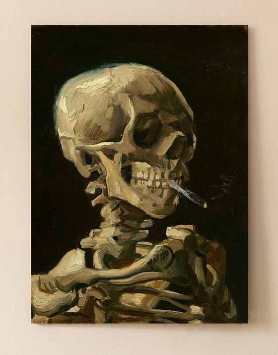 Image 1 of Vincent van Gogh - Head of a skeleton with burning cigarette