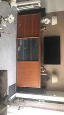 Poliform kersenhouten kast met lade