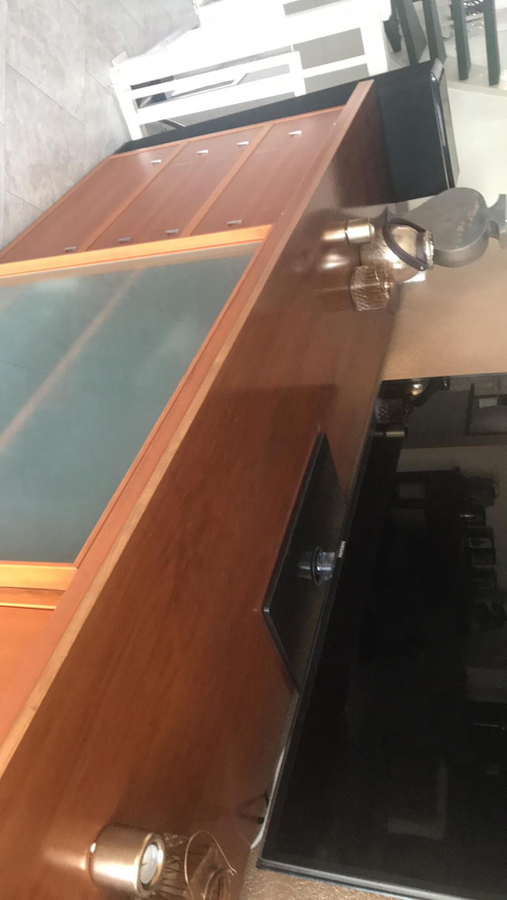 Image 1 of Poliform kersenhouten kast met lade