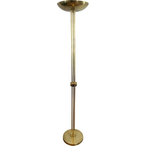 Vintage brass floor lamp, 1970
