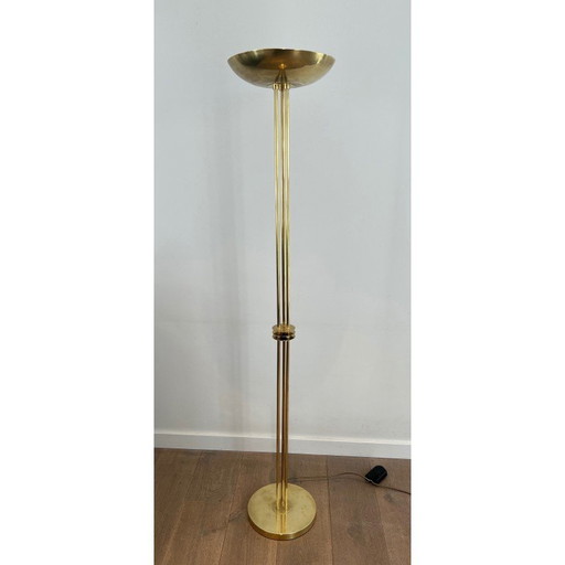 Vintage brass floor lamp, 1970
