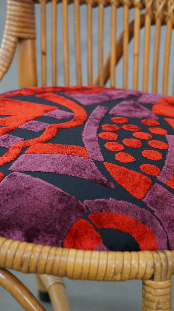 Image 1 of 4 X Vintage Rattan Chair