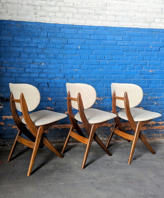 Image 1 of Chaises à ciseaux Louis van Teeffelen 1960