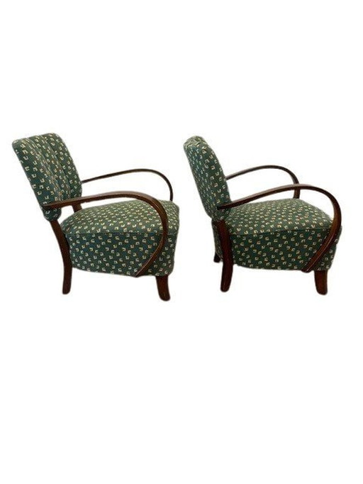 set of 2 lounge chairs by Jindrich Halabala H237