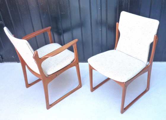 Image 1 of 4x Vamdrup solid teak chairs