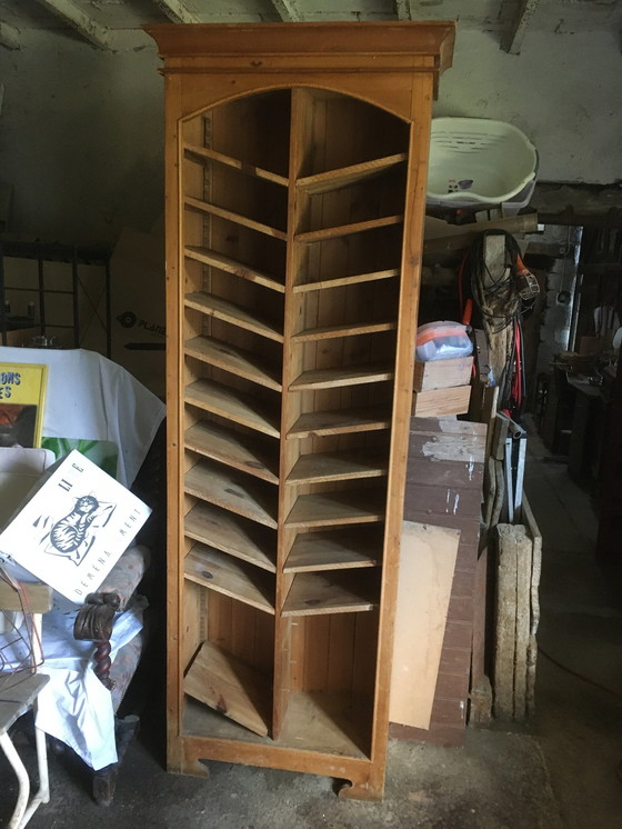 Image 1 of Vintage pine wine cabinet