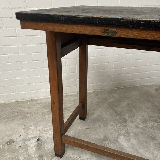 Image 1 of  Old Ptt Workbench From Gebr. Monsieur Steenwijk