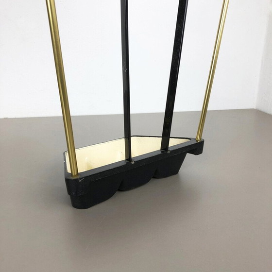 Image 1 of Portaombrelli vintage in ottone e metallo, Germania 1950