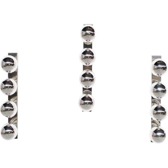 Image 1 of Set di 3 lampade da parete vintage di Motoko Ishii per Staff, 1970