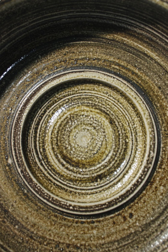 Image 1 of Frédéric Watteel - Imposing stoneware openwork bowl