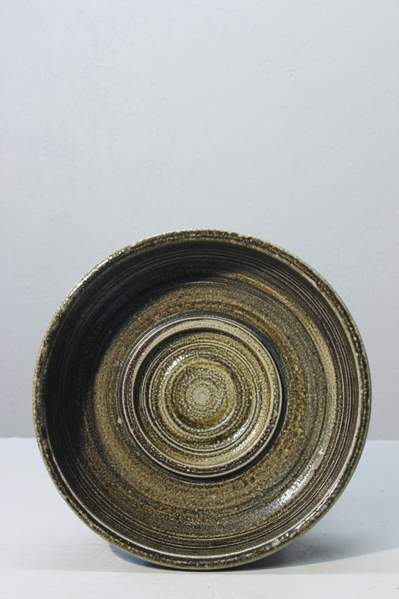 Image 1 of Frédéric Watteel - Imposing stoneware openwork bowl