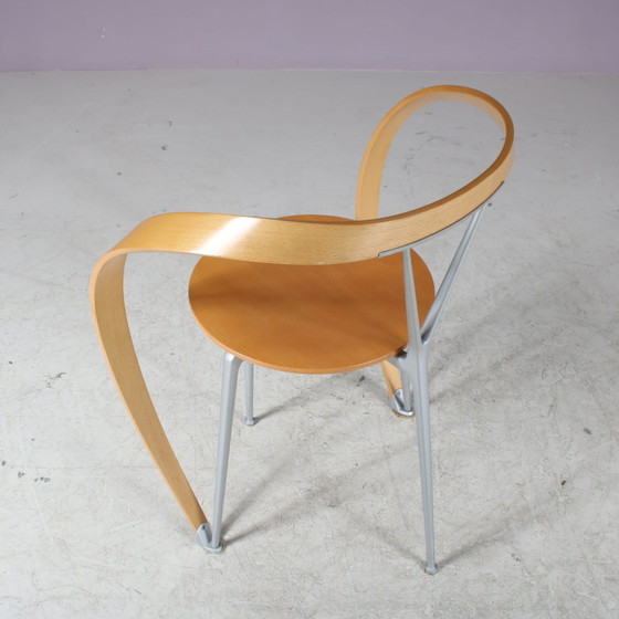 Image 1 of Set of 4 "Revers" Chairs by Andrea Branzi for Cassina, Italy 1990