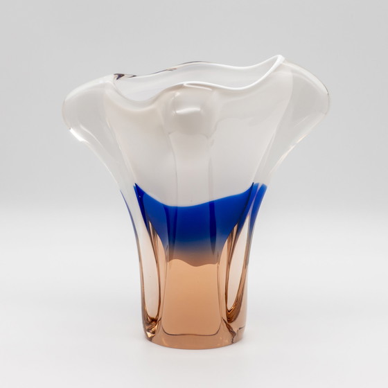 Image 1 of Josef Hospodka Chřibská Borske Sklo Mid Century MCM Design Vase Verre de Bohème