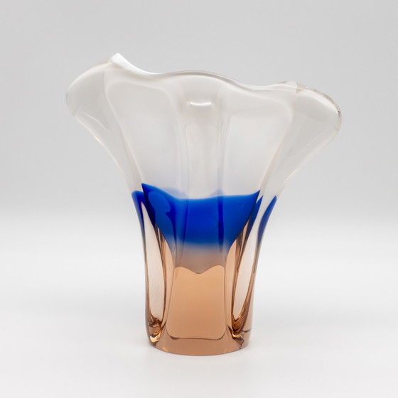 Image 1 of Josef Hospodka Chřibská Borske Sklo Mid Century MCM Design Vase Verre de Bohème