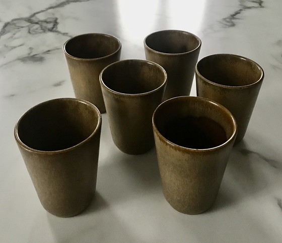 Image 1 of Stoneware tumblers Digoin