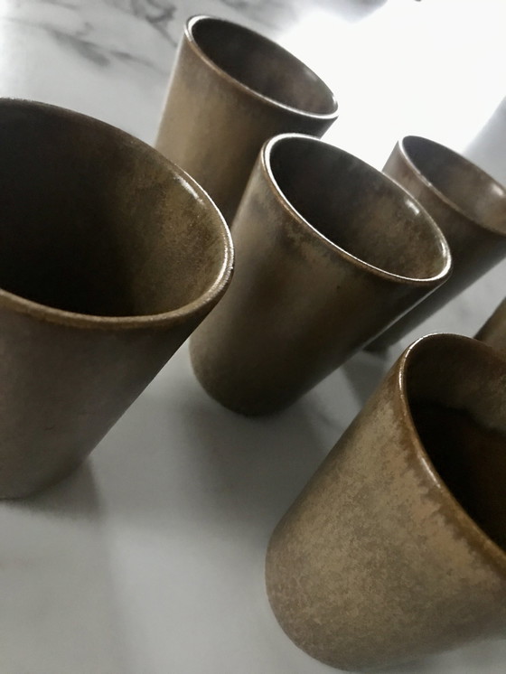 Image 1 of Stoneware tumblers Digoin