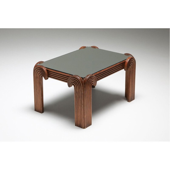 Image 1 of Tavolino vintage in legno intagliato a forma di palma, Italia, anni '60