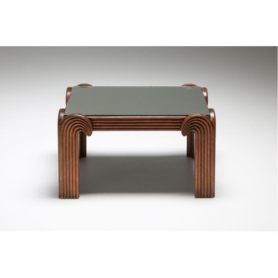 Image 1 of Tavolino vintage in legno intagliato a forma di palma, Italia, anni '60