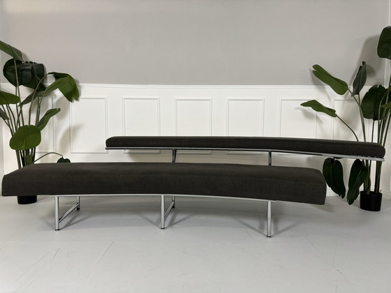 Image 1 of Classicon Sofa Monte Carlo gray-brown fabric chrome-plated