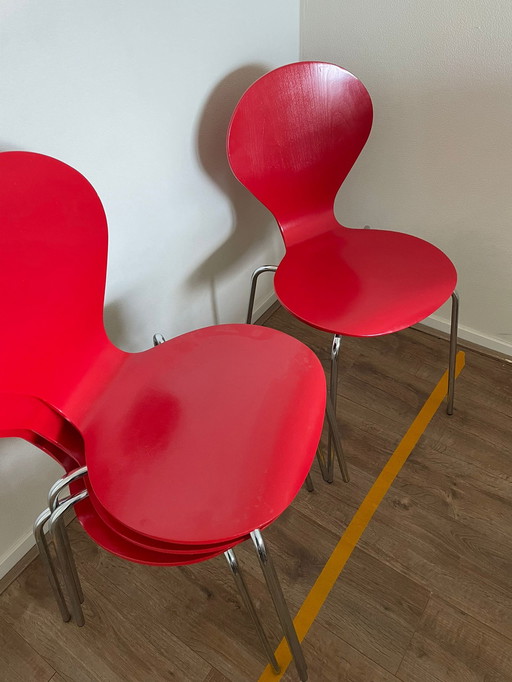 4x Danerka Rondo chairs by Erik Jorgensen