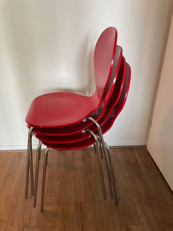 Image 1 of 4x Danerka Rondo chairs by Erik Jorgensen