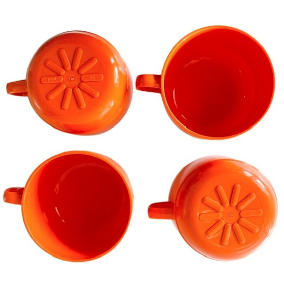 Image 1 of Set of orange soup bowls Mepal coffee mugs