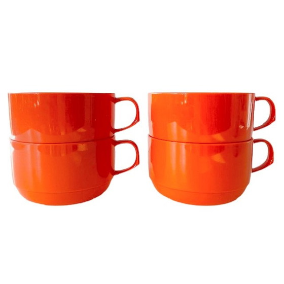 Image 1 of Set of orange soup bowls Mepal coffee mugs