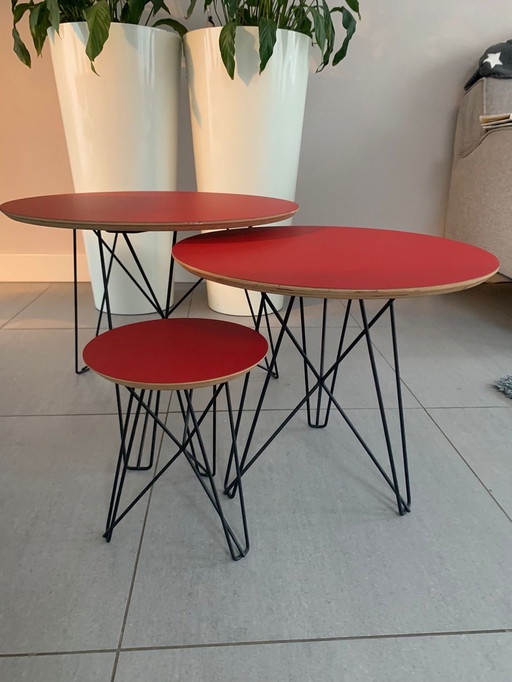 3x Spectrum constant Nieuwenhuys ijhorst side tables