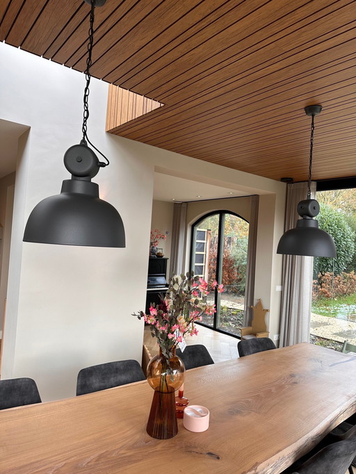 Two Beautiful Industrial Hk Living Pendant Lamps 'Factory'