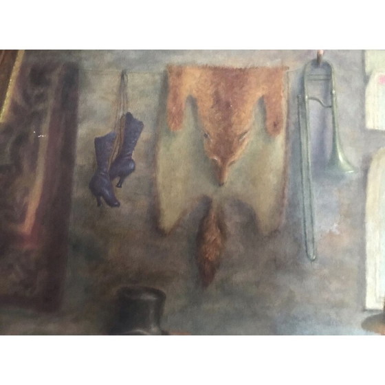 Image 1 of Autoritratto di un pittore d'epoca in bordure di G. Lirand