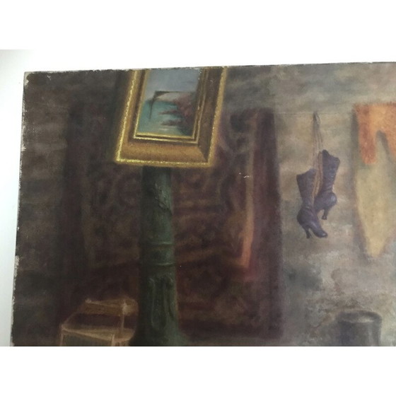 Image 1 of Autoritratto di un pittore d'epoca in bordure di G. Lirand