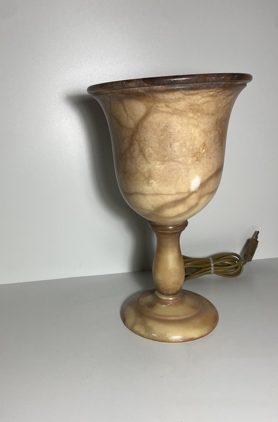 Image 1 of Beautiful Even French Alabaster Lamp