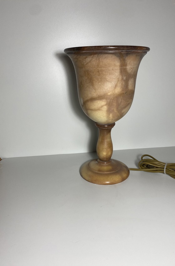 Image 1 of Beautiful Even French Alabaster Lamp