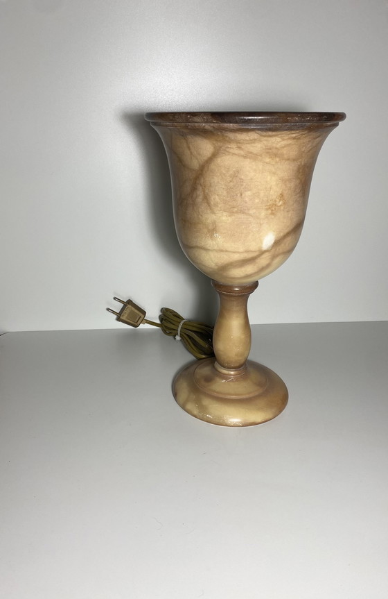 Image 1 of Beautiful Even French Alabaster Lamp