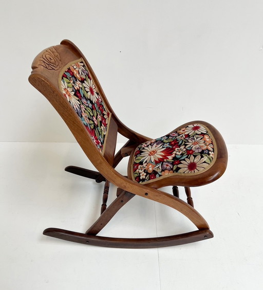 Vintage English rocking chair, 1960's