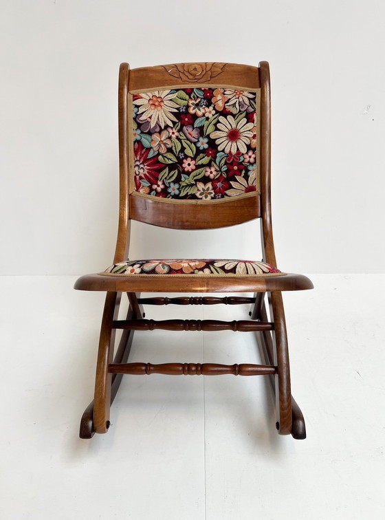 Image 1 of Vintage English rocking chair, 1960's