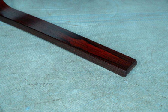 Image 1 of Poltrona vintage in pelle e compensato anni '60, sedia di design nordico