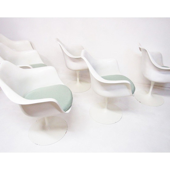 Image 1 of Vintage “Tulip” dining set in Rio rosewood by Eero Saarinen for Knoll, 1970