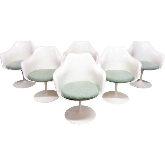 Image 1 of Vintage “Tulip” dining set in Rio rosewood by Eero Saarinen for Knoll, 1970